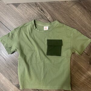 Green Kids T-Shirt with Pocket